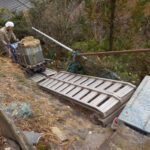 福井県大飯郡高浜町音海地区　山墓地でのお墓じまい工事